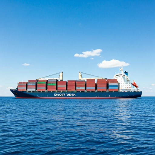 Export cargo ship
