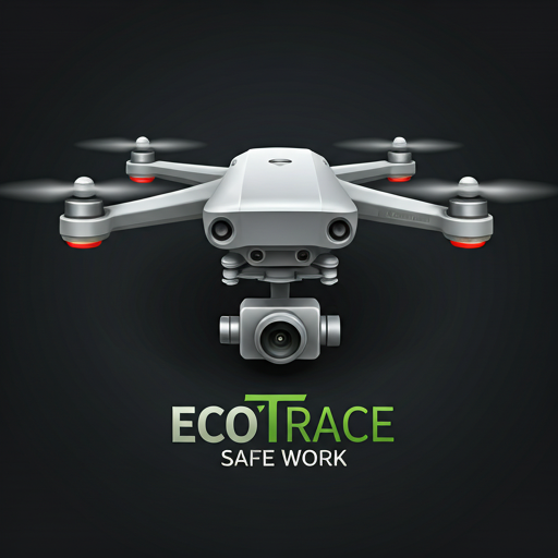 Drone over an EcoTrace field